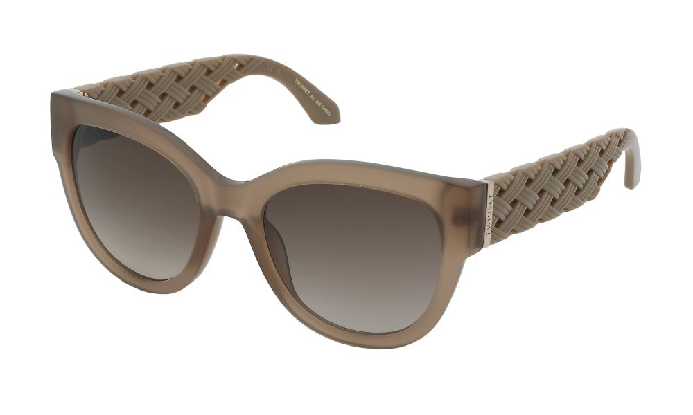 Sunglasses Twinset STW103 (0M79) color tortora opalino lucido lenses brown gradient brown