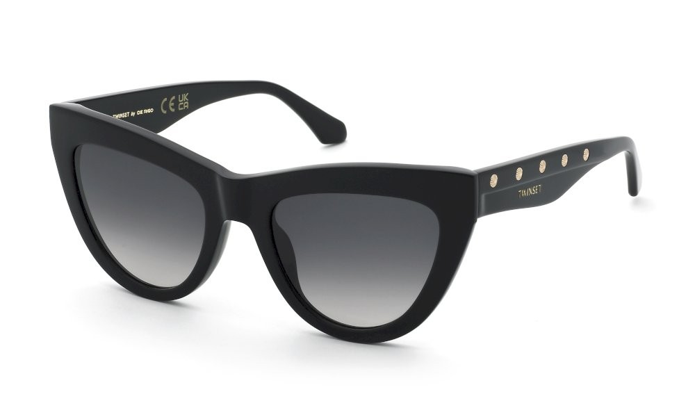 Sunglasses Twinset STW106 (0700) color nero lucido lenses smoke gradient