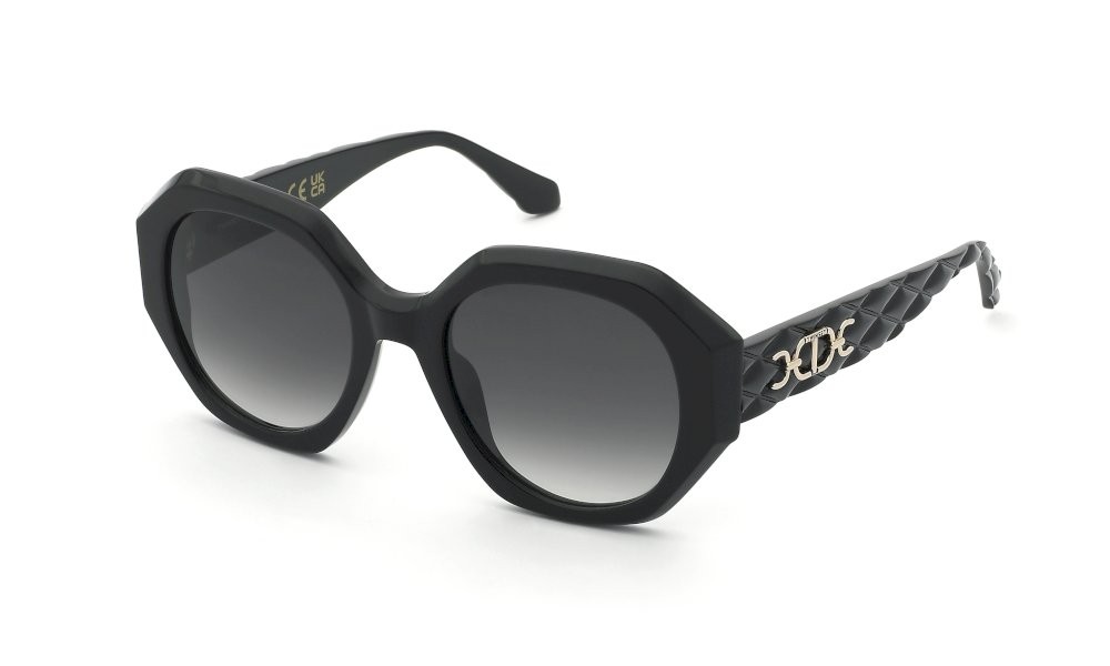 Sunglasses Twinset STW111 (0700) color nero lucido lenses smoke gradient