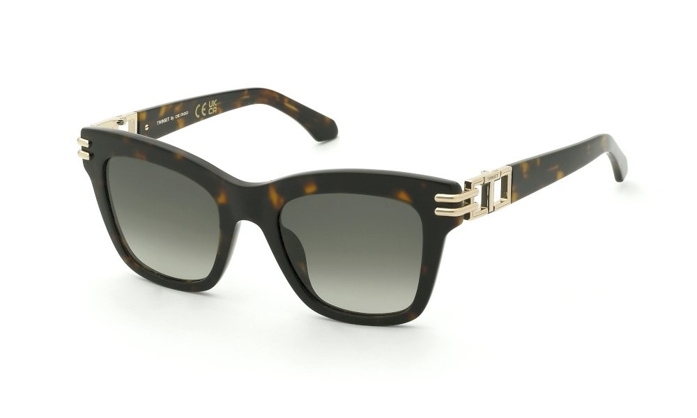Sunglasses Twinset STW113 (04BL) color avana scura lenses green gradient green