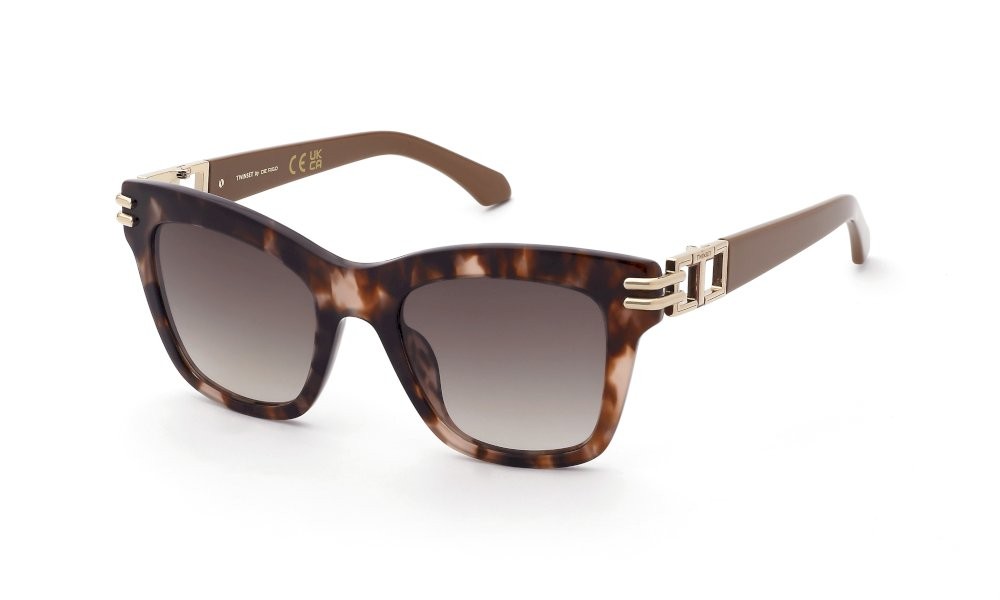 Sunglasses Twinset STW113 (0XAP) color fantasia marrone lenses brown gradient brown