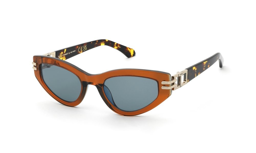 Sunglasses Twinset STW114 (0VBD) color multilayer arancio lenses blue