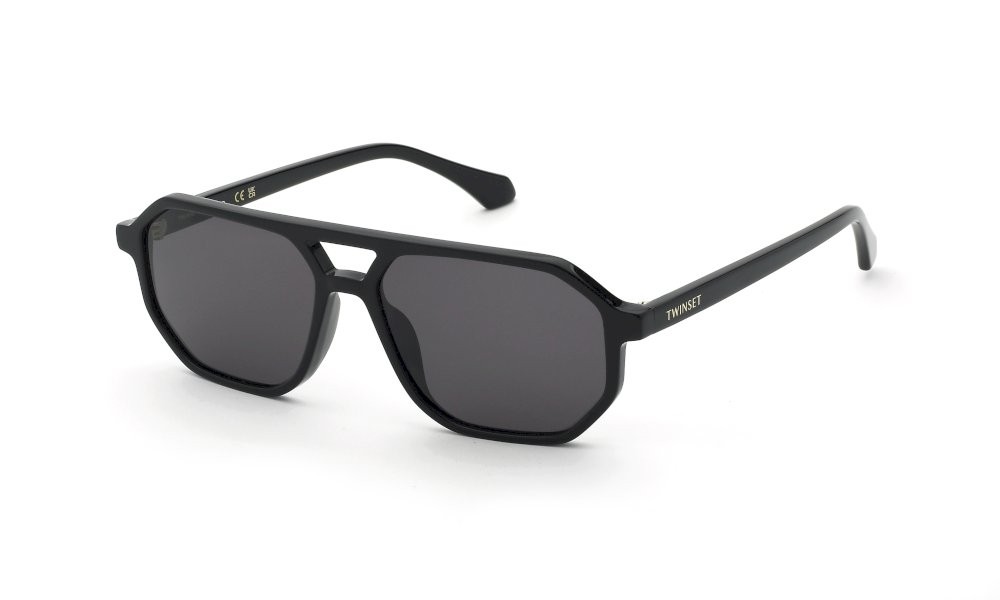 Sunglasses Twinset STW116 (0700) color nero lucido lenses smoke