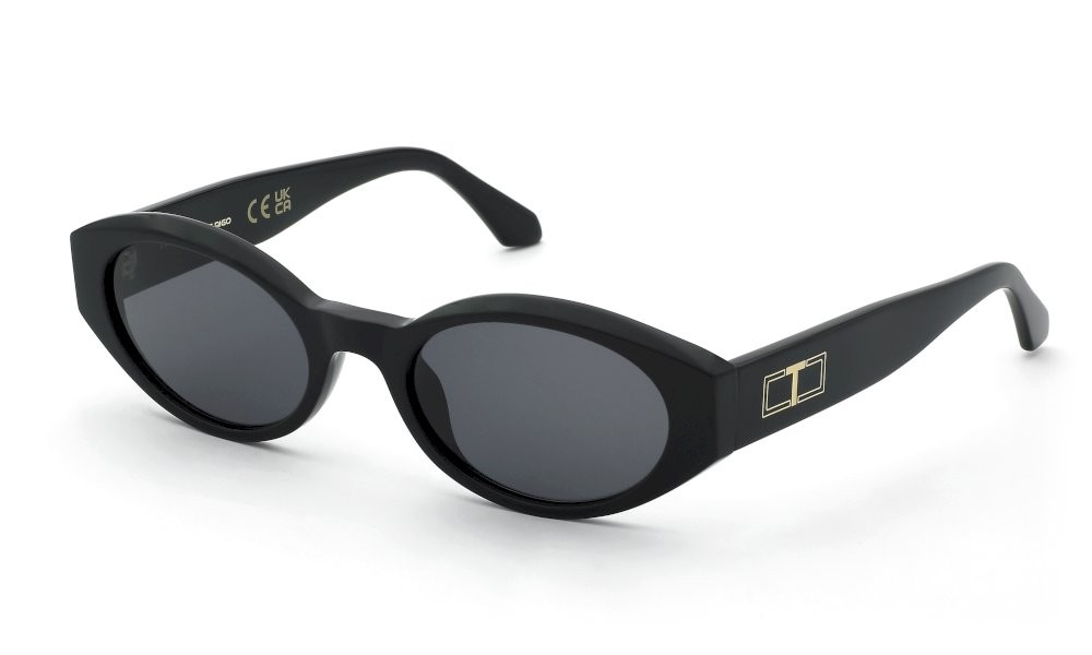 Occhiali da sole Twinset STW140 (0700) colore nero lucido lenti smoke