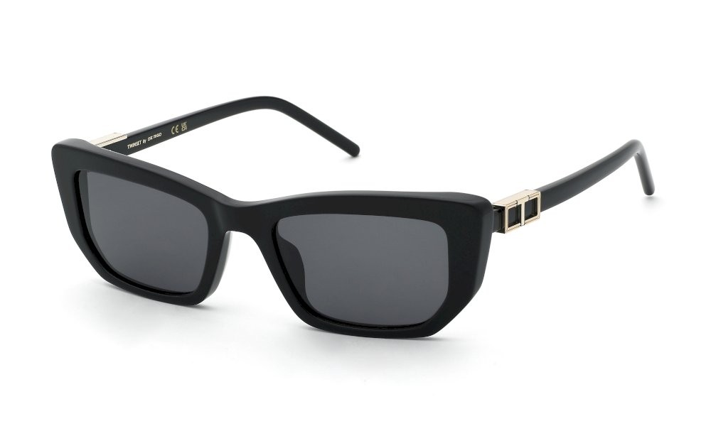 Sunglasses Twinset STW143 (0700) color nero lucido lenses smoke