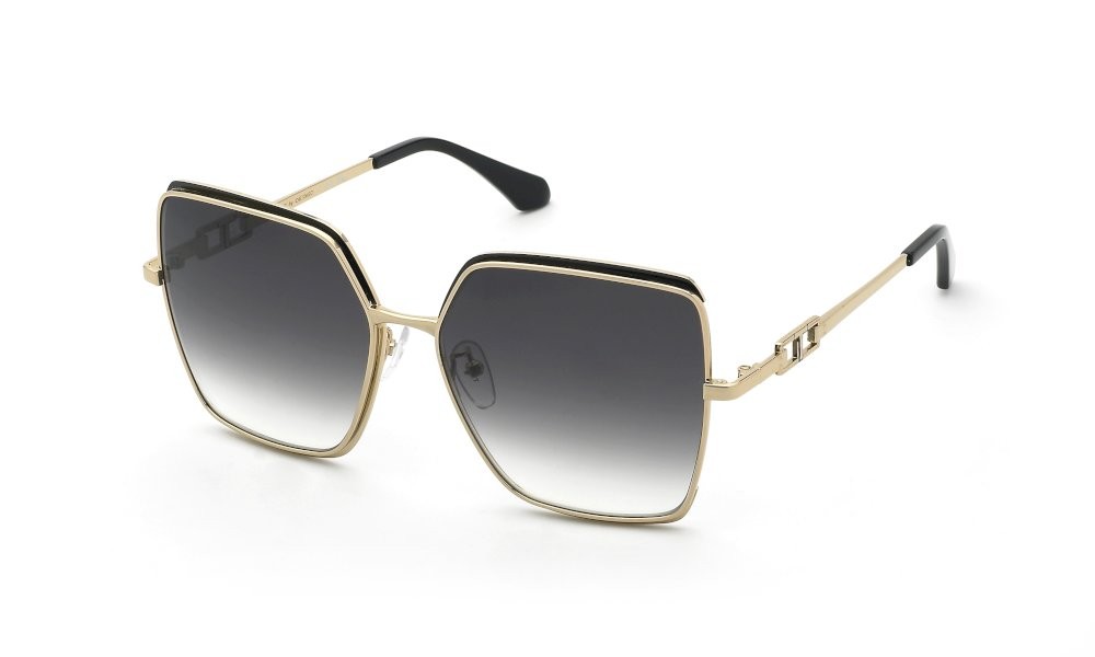 Occhiali da sole Twinset STW149 (0301) colore oro rose' luc.c/parti nero luc lenti smoke gradient