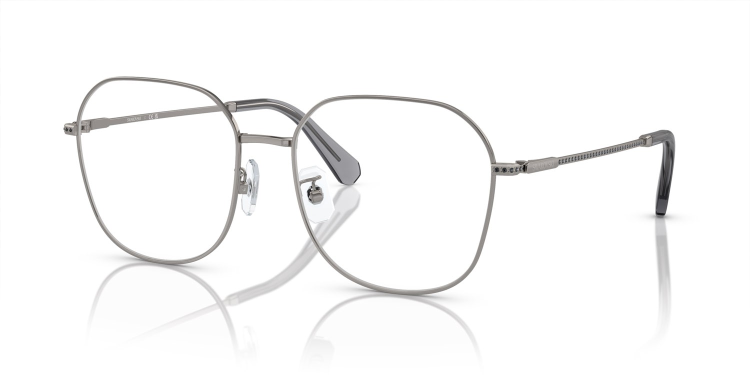 Brillen Swarovski SK 1009D (4010) farbe gunmetal form unregelmäßig gläser lente demo