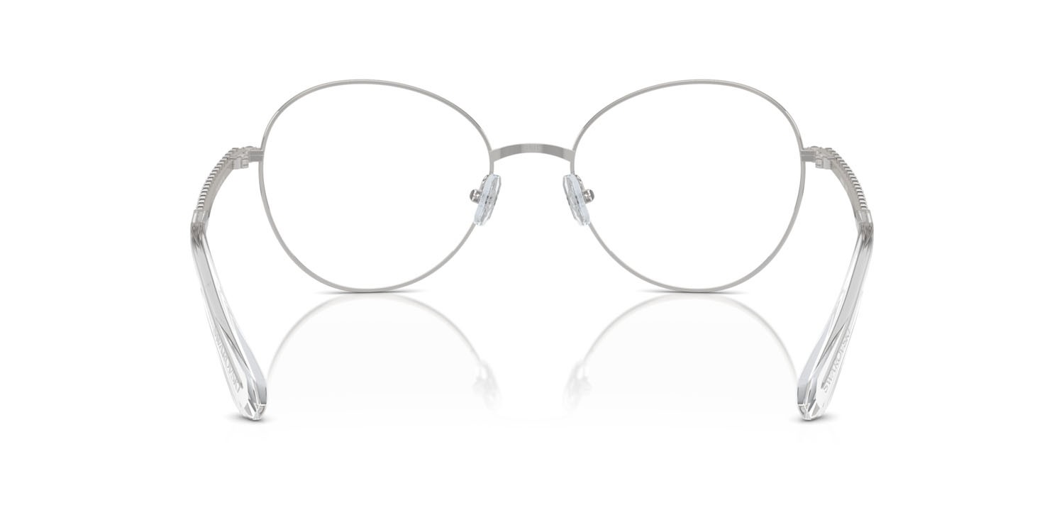 Eyeglasses Swarovski SK 1013 (4001) color argento shape round lenses lente demo
