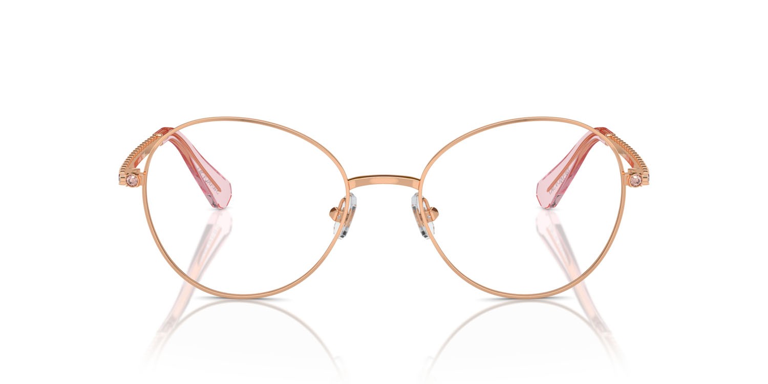 Eyeglasses Swarovski SK 1013 (4014) color oro rose shape round lenses lente demo