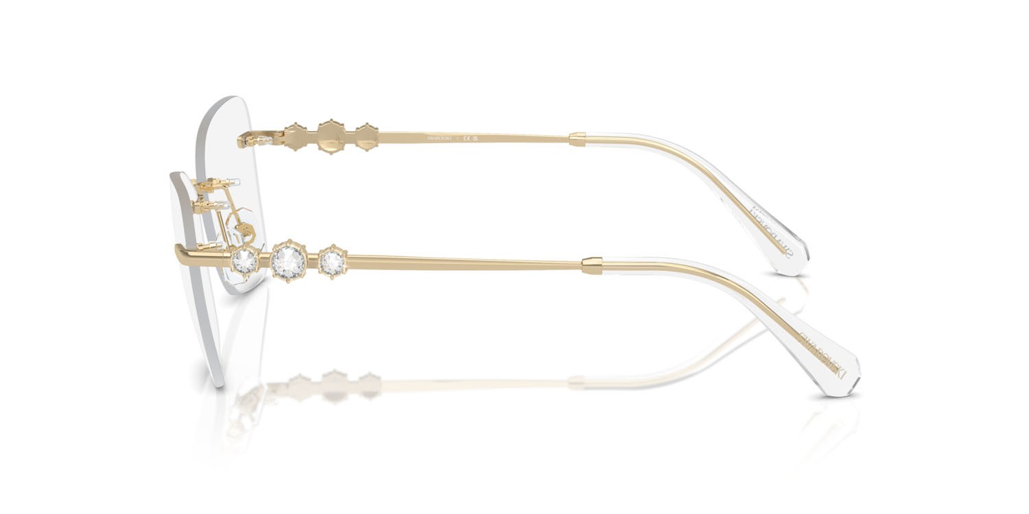 Occhiali da vista Swarovski SK 1014 (4013) colore oro pallido forma farfalla lenti lente demo