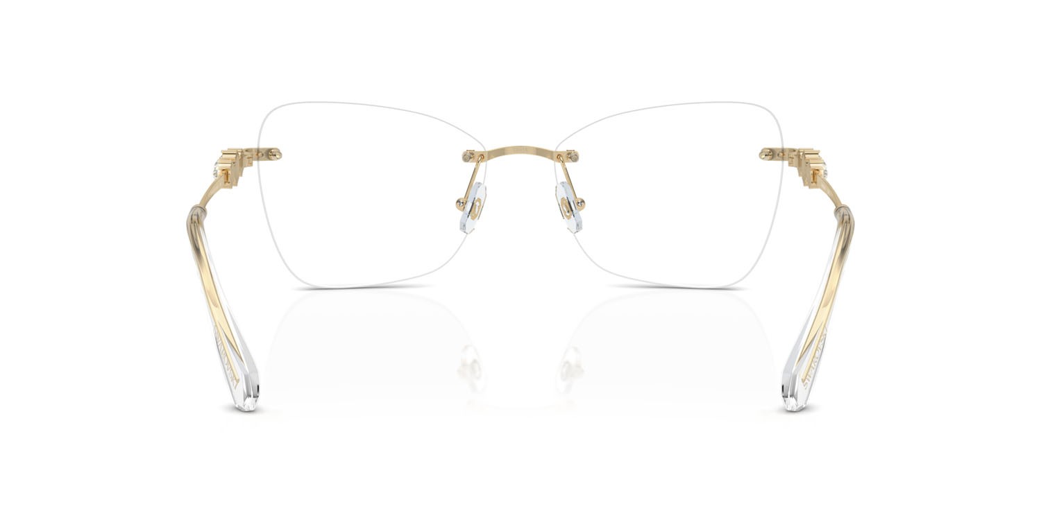 Occhiali da vista Swarovski SK 1014 (4013) colore oro pallido forma farfalla lenti lente demo