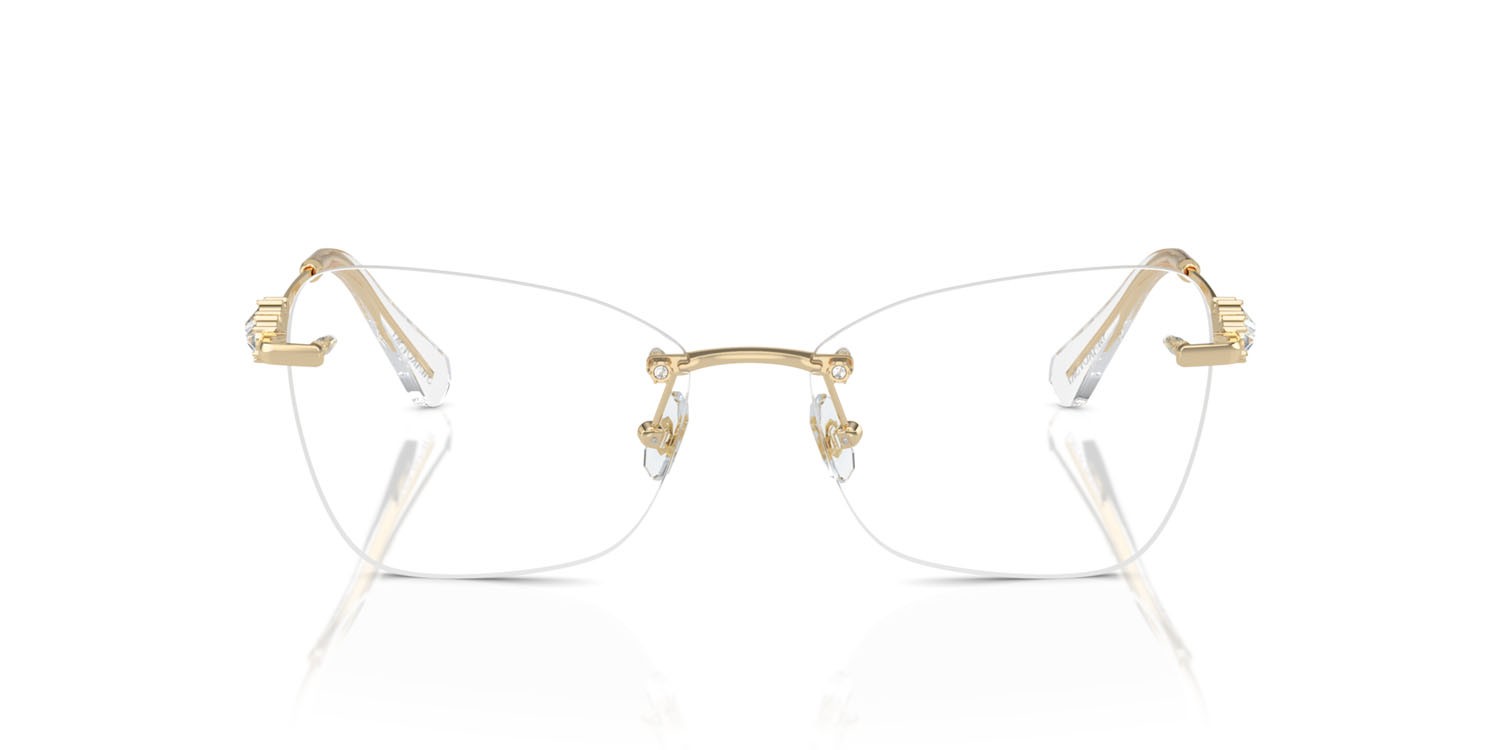 Occhiali da vista Swarovski SK 1014 (4013) colore oro pallido forma farfalla lenti lente demo