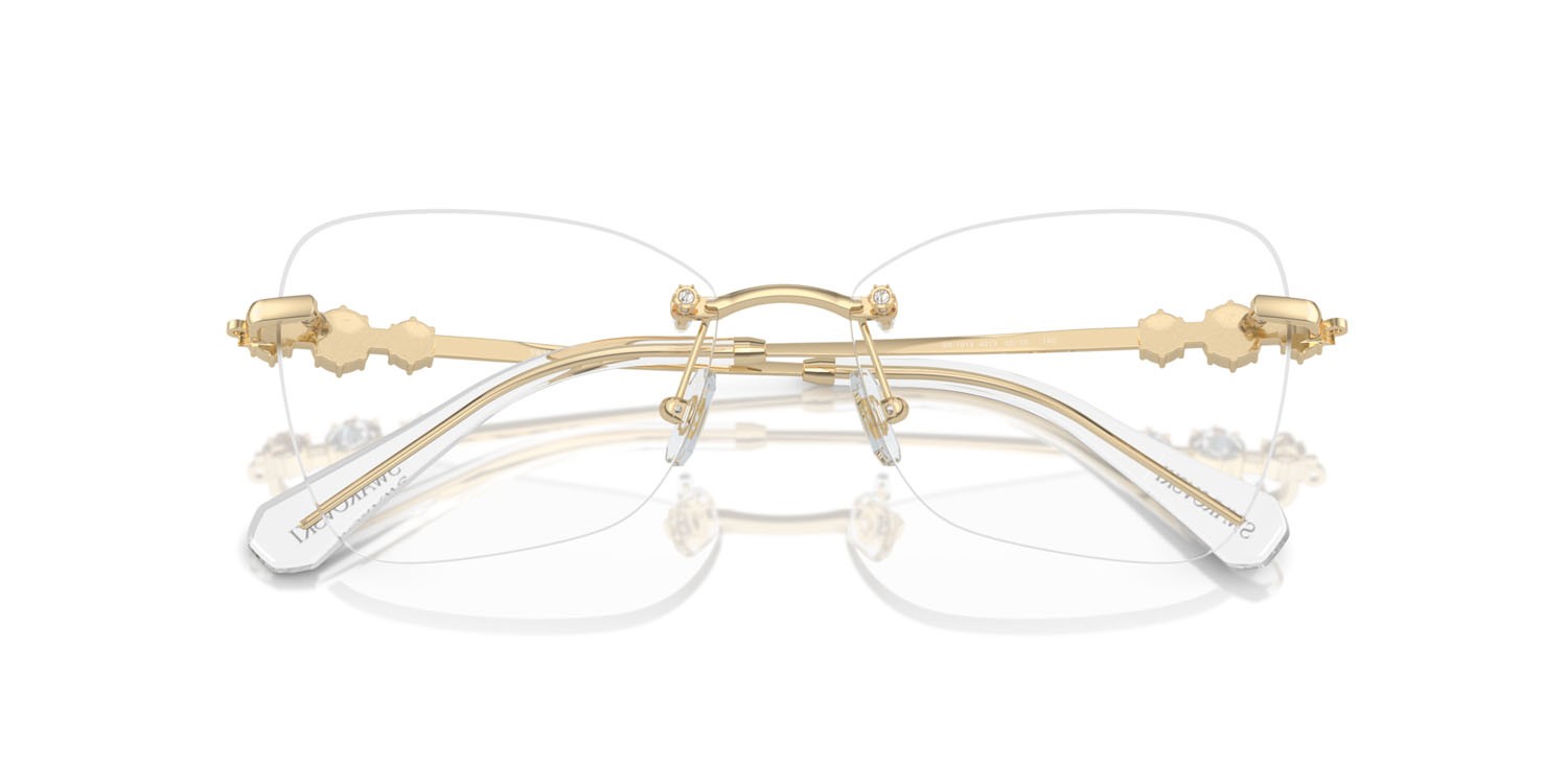 Occhiali da vista Swarovski SK 1014 (4013) colore oro pallido forma farfalla lenti lente demo