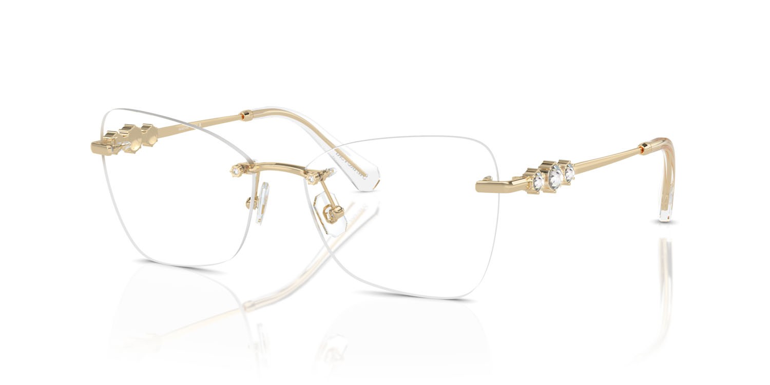 Occhiali da vista Swarovski SK 1014 (4013) colore oro pallido forma farfalla lenti lente demo