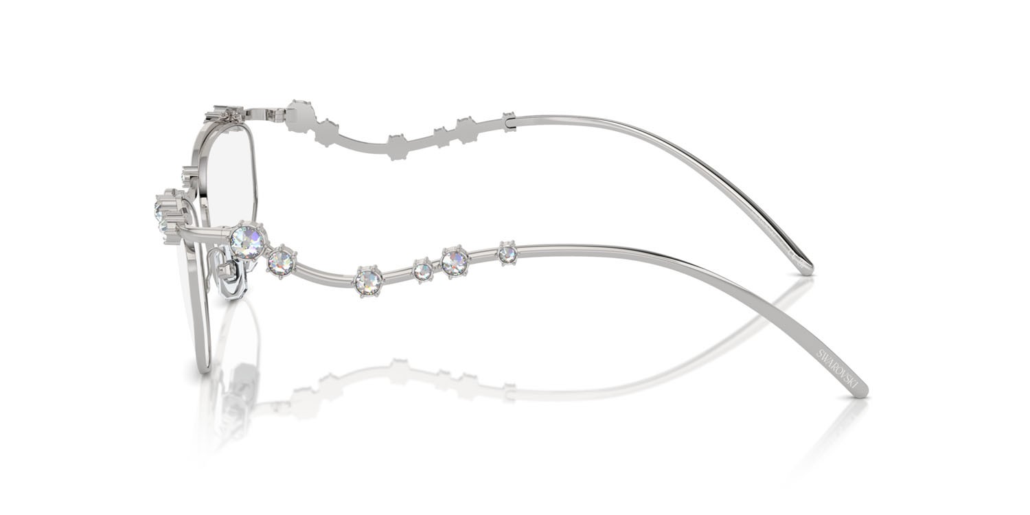 Brillen Swarovski SK 1015 (4001) farbe argento form unregelmäßig gläser lente demo