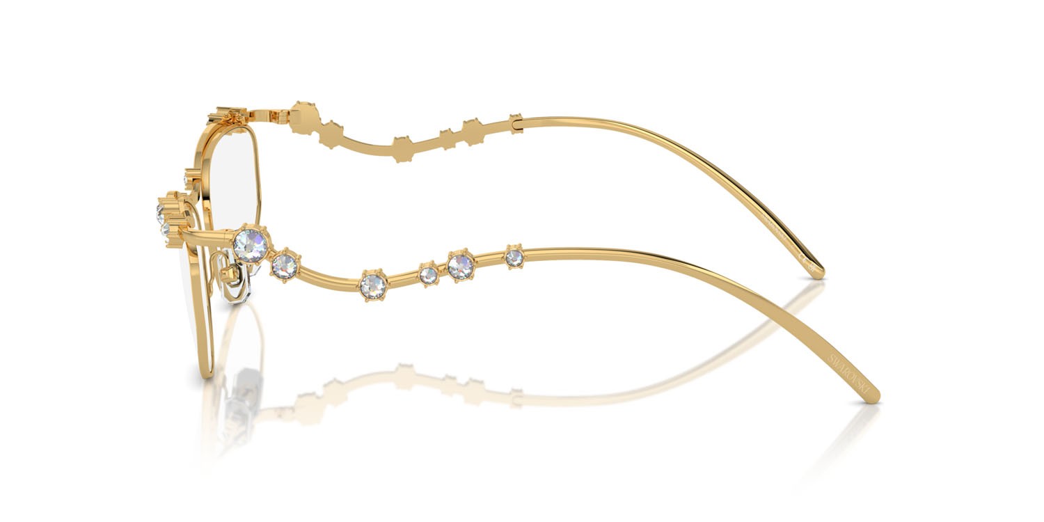 Eyeglasses Swarovski SK 1015 (4004) color oro shape irregular lenses lente demo