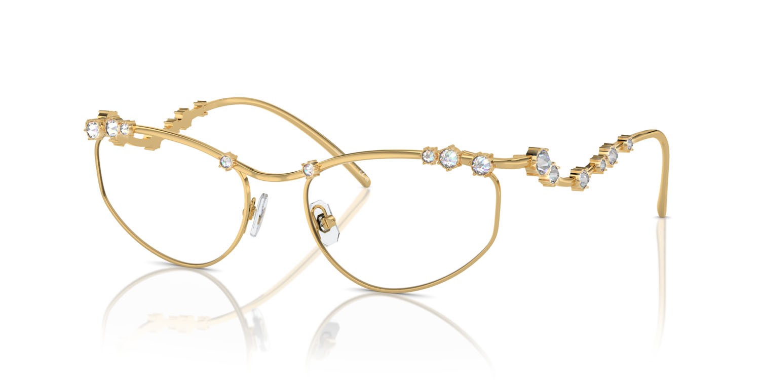 Eyeglasses Swarovski SK 1015 (4004) color oro shape irregular lenses lente demo