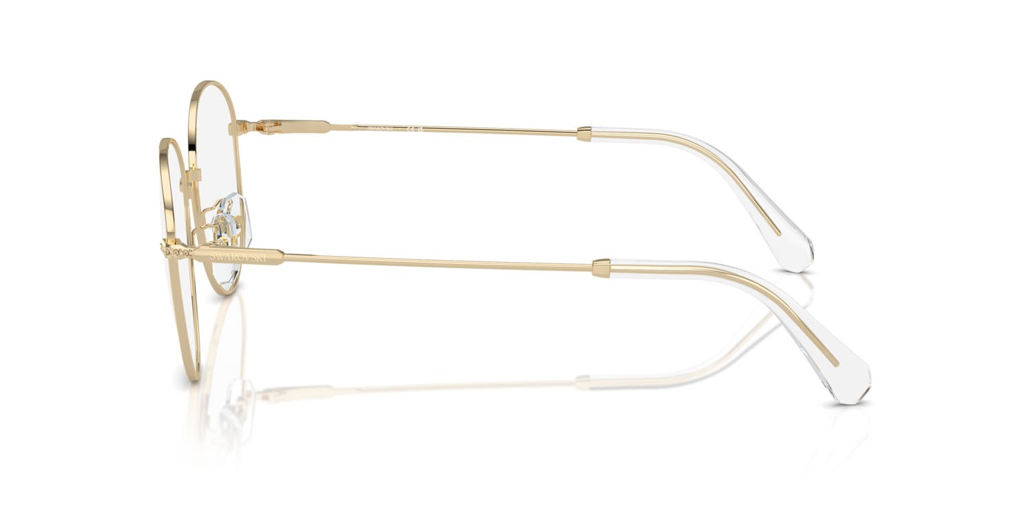 Brillen Swarovski SK 1016D (4013) farbe oro pallido form rund gläser lente demo
