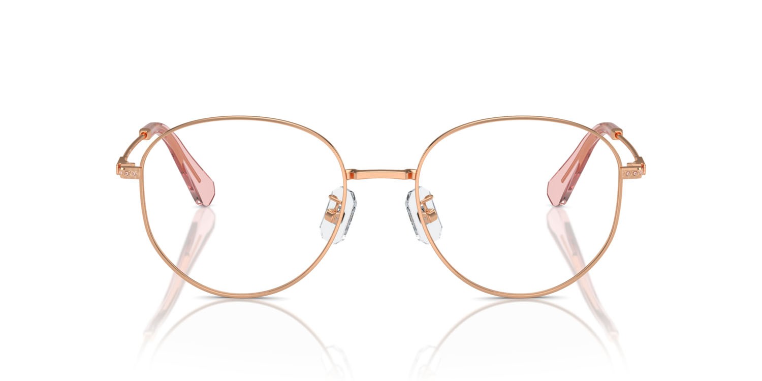 Eyeglasses Swarovski SK 1016D (4014) color oro rose shape round lenses lente demo