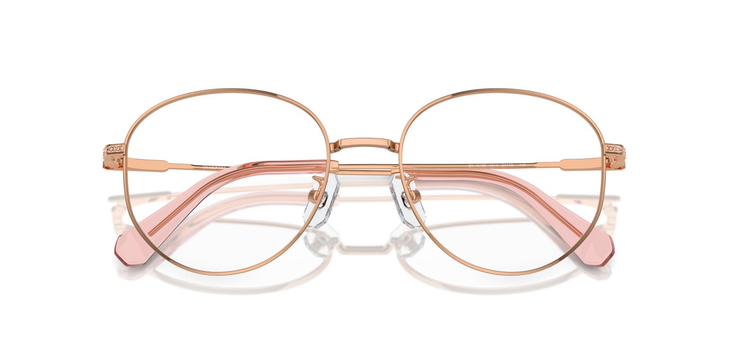 Eyeglasses Swarovski SK 1016D (4014) color oro rose shape round lenses lente demo