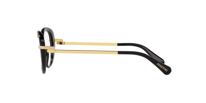 Eyeglasses Swarovski SK 2001 (1001) color nero shape oval lenses lente demo