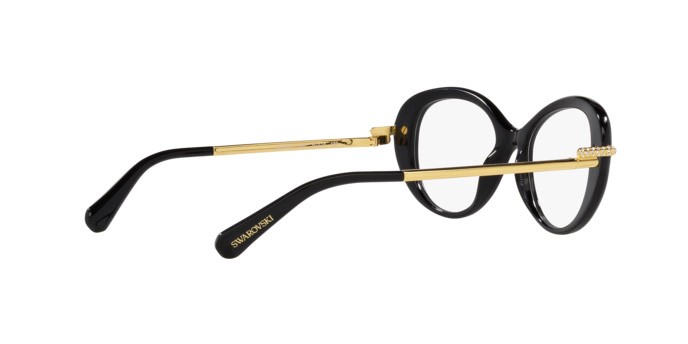 Eyeglasses Swarovski SK 2001 (1001) color nero shape oval lenses lente demo