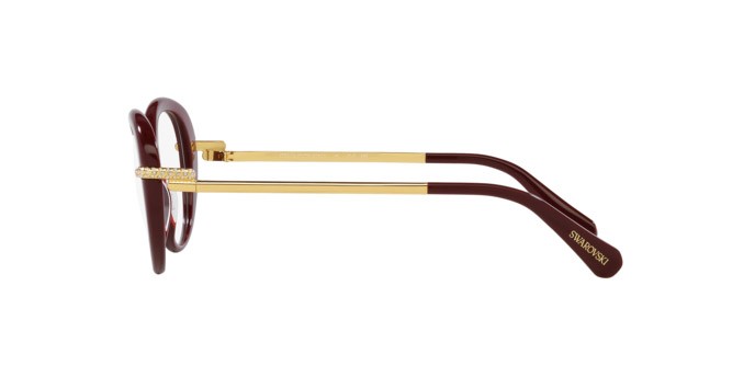 Eyeglasses Swarovski SK 2001 (1008) color vinaccia shape oval lenses lente demo