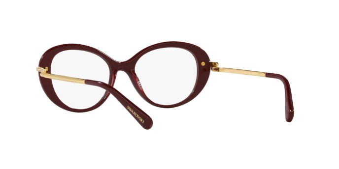 Eyeglasses Swarovski SK 2001 (1008) color vinaccia shape oval lenses lente demo