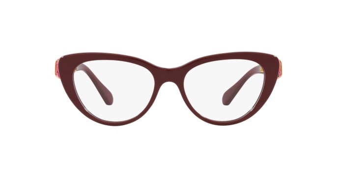 Eyeglasses Swarovski SK 2005 (1008) color vinaccia shape cat eye lenses lente demo