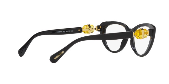 Eyeglasses Swarovski SK 2005 (1037) color nero shape cat eye lenses lente demo