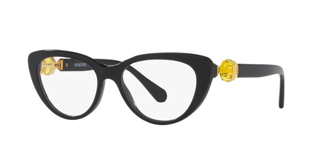 Eyeglasses Swarovski SK 2005 (1037) color nero shape cat eye lenses lente demo