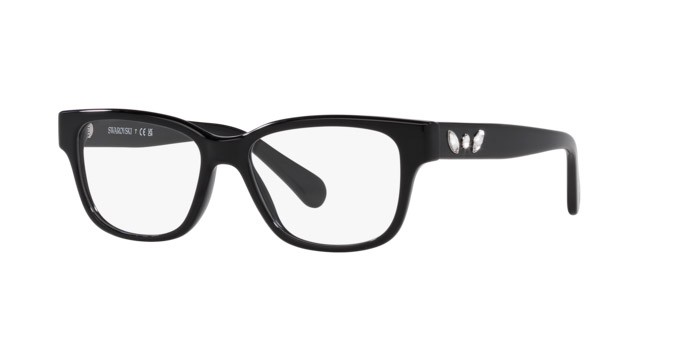 Eyeglasses Swarovski SK 2007 (1001) color nero shape square lenses lente demo