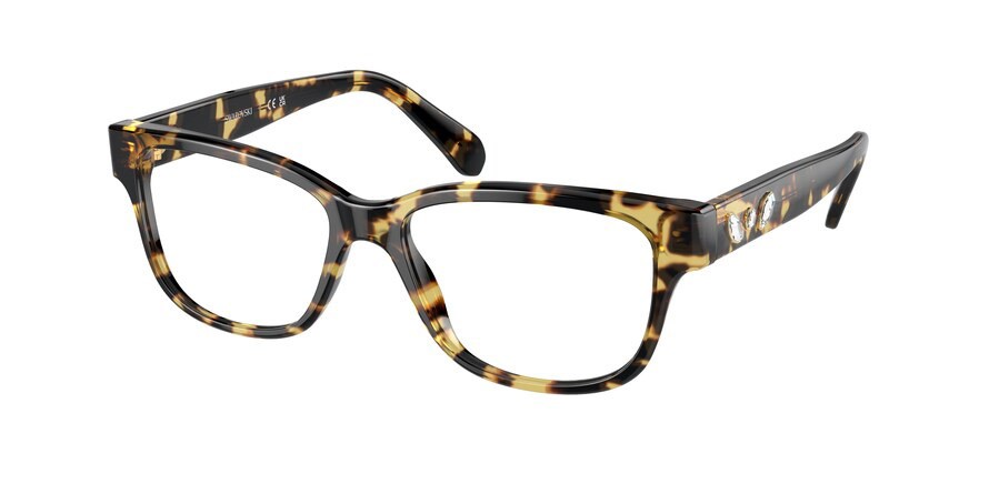 Eyeglasses Swarovski SK 2007 (1009) color havana trasparente shape square lenses lente demo