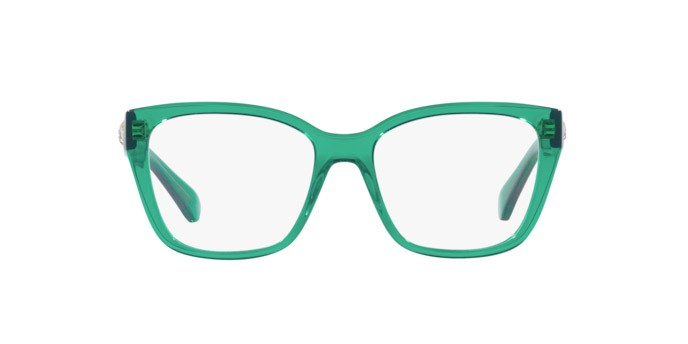 Eyeglasses Swarovski SK 2008 (1029) color verde crystal shape irregular lenses lente demo