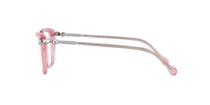Eyeglasses Swarovski SK 2011 (3001) color rosa trasparente shape cat eye lenses lente demo
