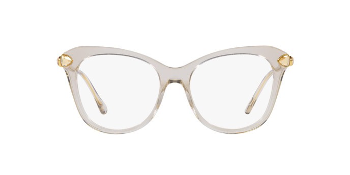 Eyeglasses Swarovski SK 2012 (3003) color transparente beige shape irregular lenses lente demo