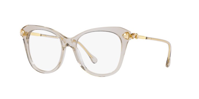 Eyeglasses Swarovski SK 2012 (3003) color transparente beige shape irregular lenses lente demo