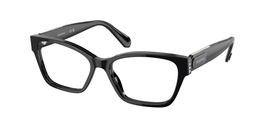 Eyeglasses Swarovski SK 2013 (1010) color nero/grigio shape rectangle lenses lente demo