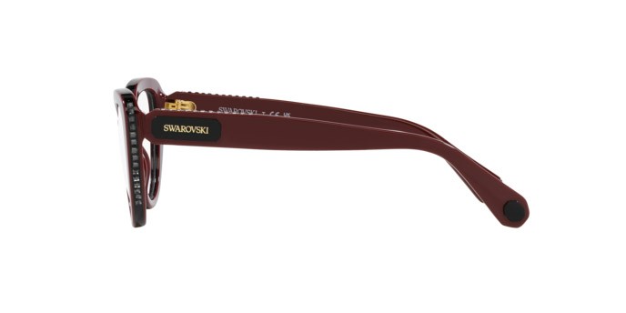 Eyeglasses Swarovski SK 2014 (1019) color vinaccia shape cat eye lenses lente demo