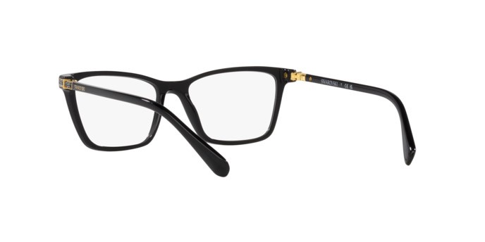 Eyeglasses Swarovski SK 2015 (1001) color nero shape rectangle lenses lente demo