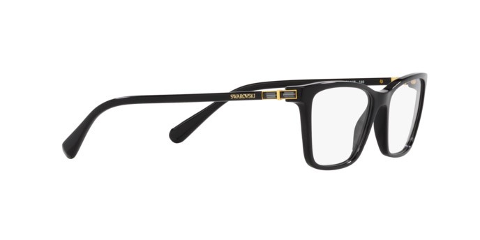 Eyeglasses Swarovski SK 2015 (1001) color nero shape rectangle lenses lente demo