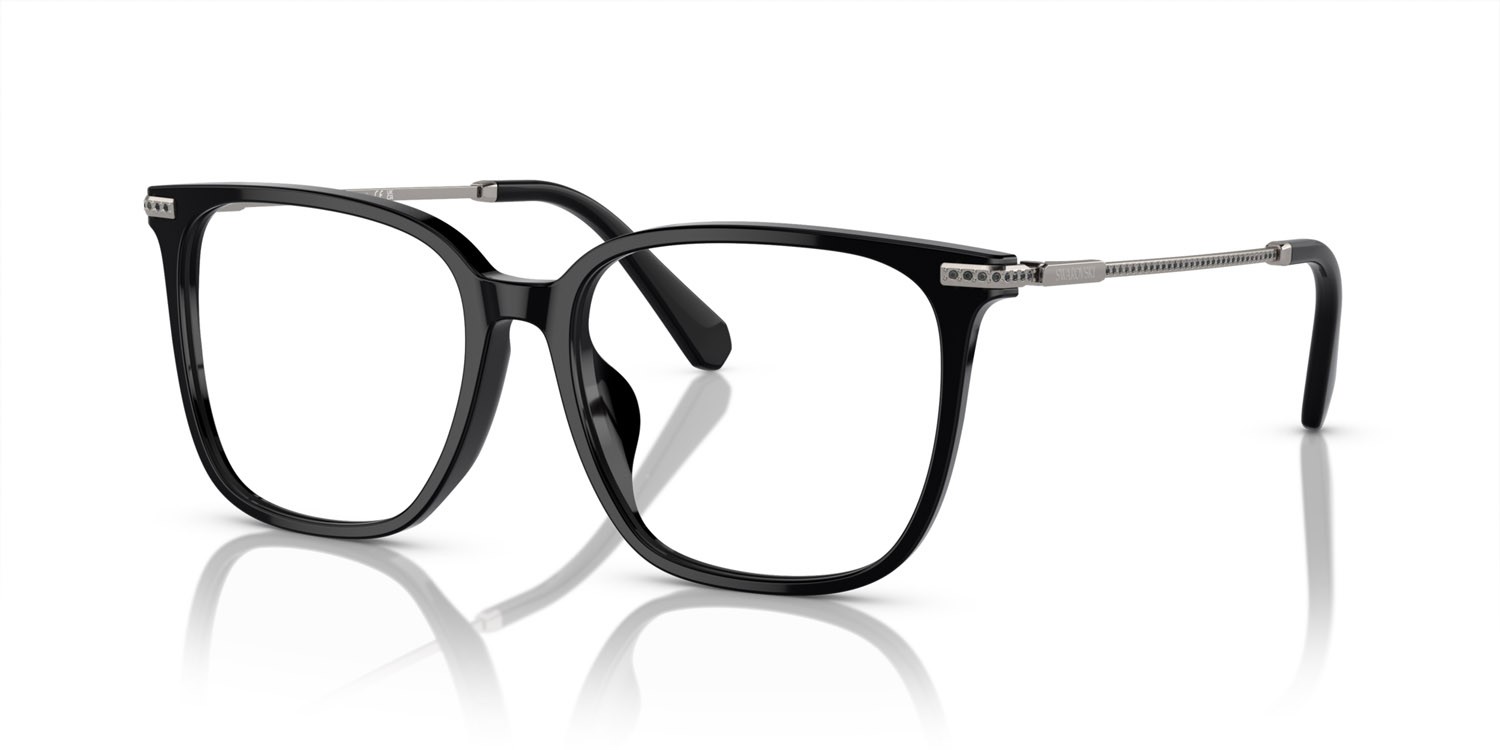 Eyeglasses Swarovski SK 2016D (1001) color nero shape square lenses lente demo