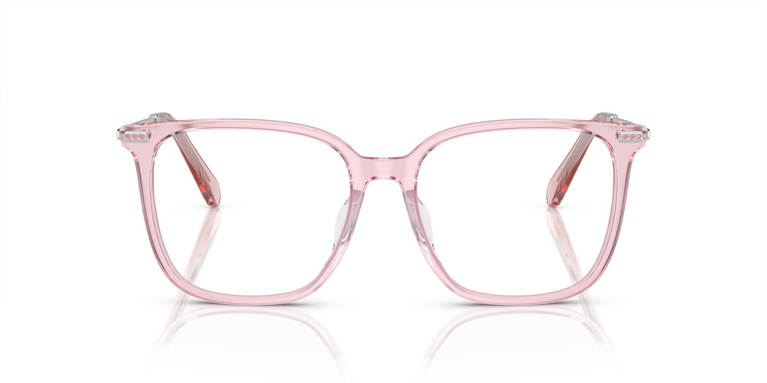Eyeglasses Swarovski SK 2016D (3001) color rosa trasparente shape square lenses lente demo