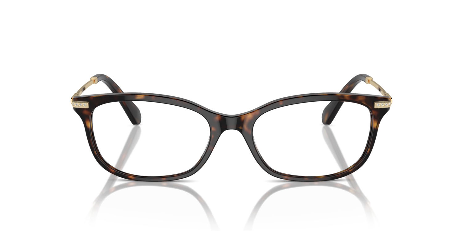 Occhiali da vista Swarovski SK 2017 (1002) colore havana scuro forma rettangolare lenti lente demo