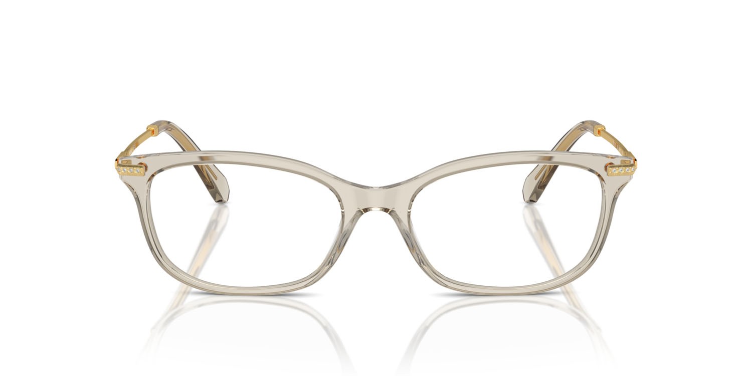 Eyeglasses Swarovski SK 2017 (3003) color beige trasparente shape rectangle lenses lente demo