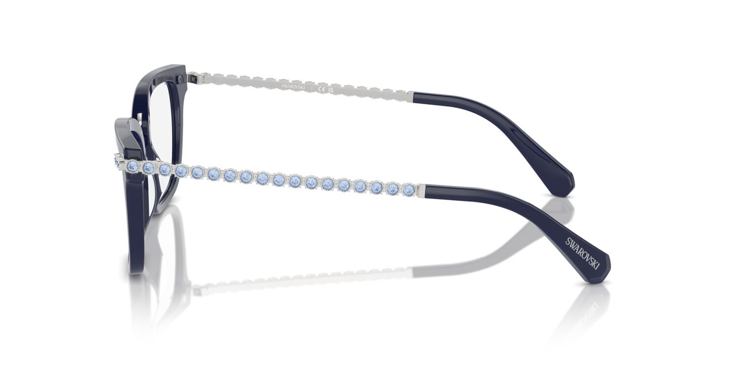 Eyeglasses Swarovski SK 2018 (1004) color blu shape square lenses lente demo