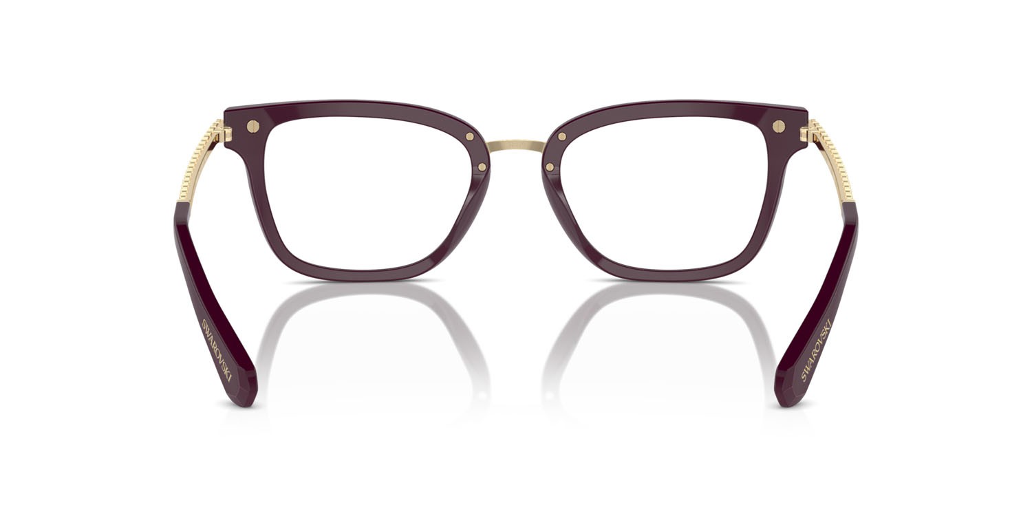 Eyeglasses Swarovski SK 2018 (1044) color vinaccia shape square lenses lente demo