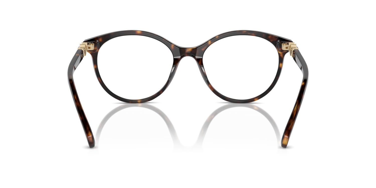 Eyeglasses Swarovski SK 2019 (1002) color havana scuro shape round lenses lente demo