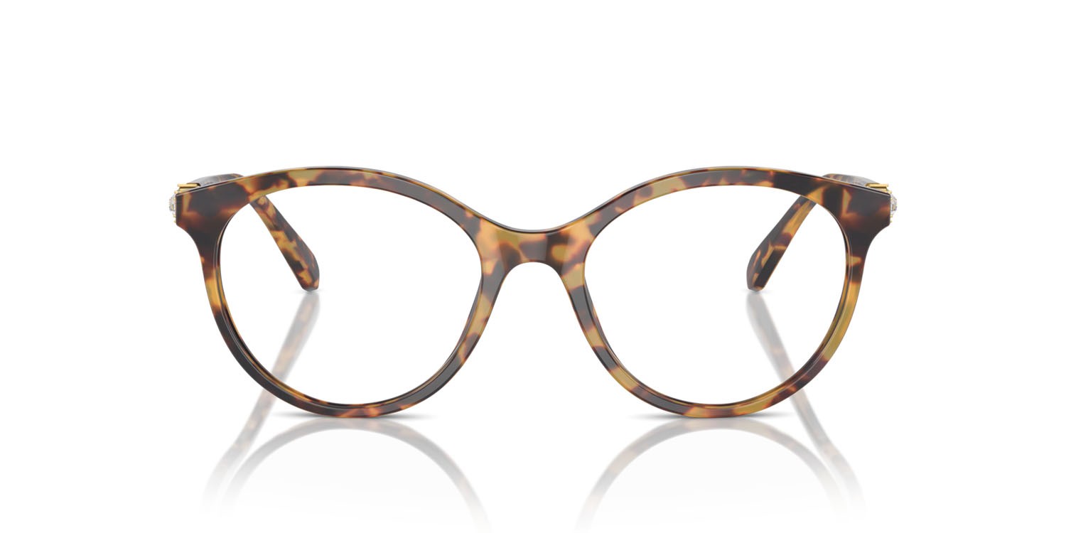 Brillen Swarovski SK 2019 (1040) farbe havana form rund gläser lente demo