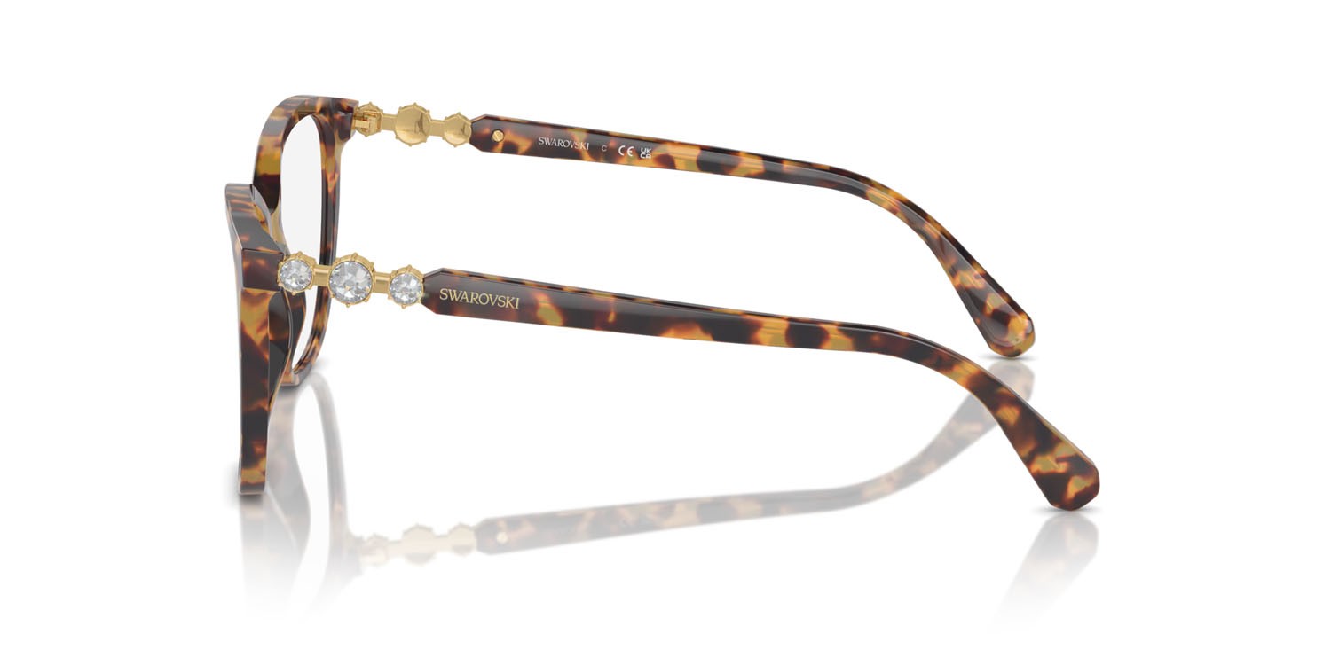 Eyeglasses Swarovski SK 2020 (1040) color havana shape square lenses lente demo